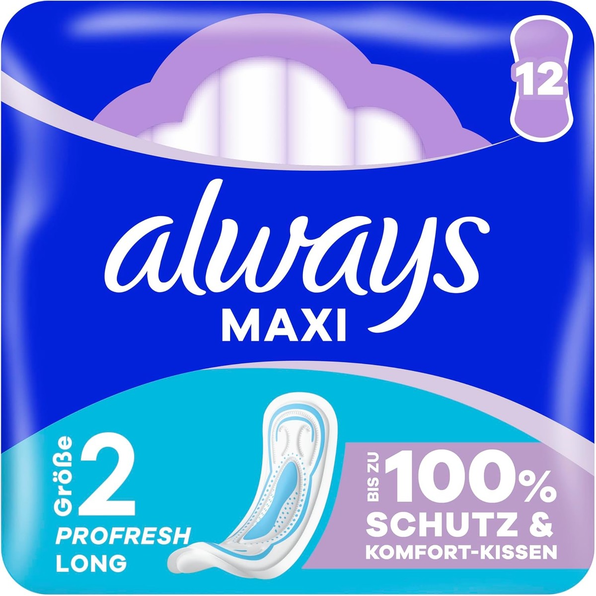 Always Maxi maandverband maat 2 ProFresh Long 12 stuks – Always