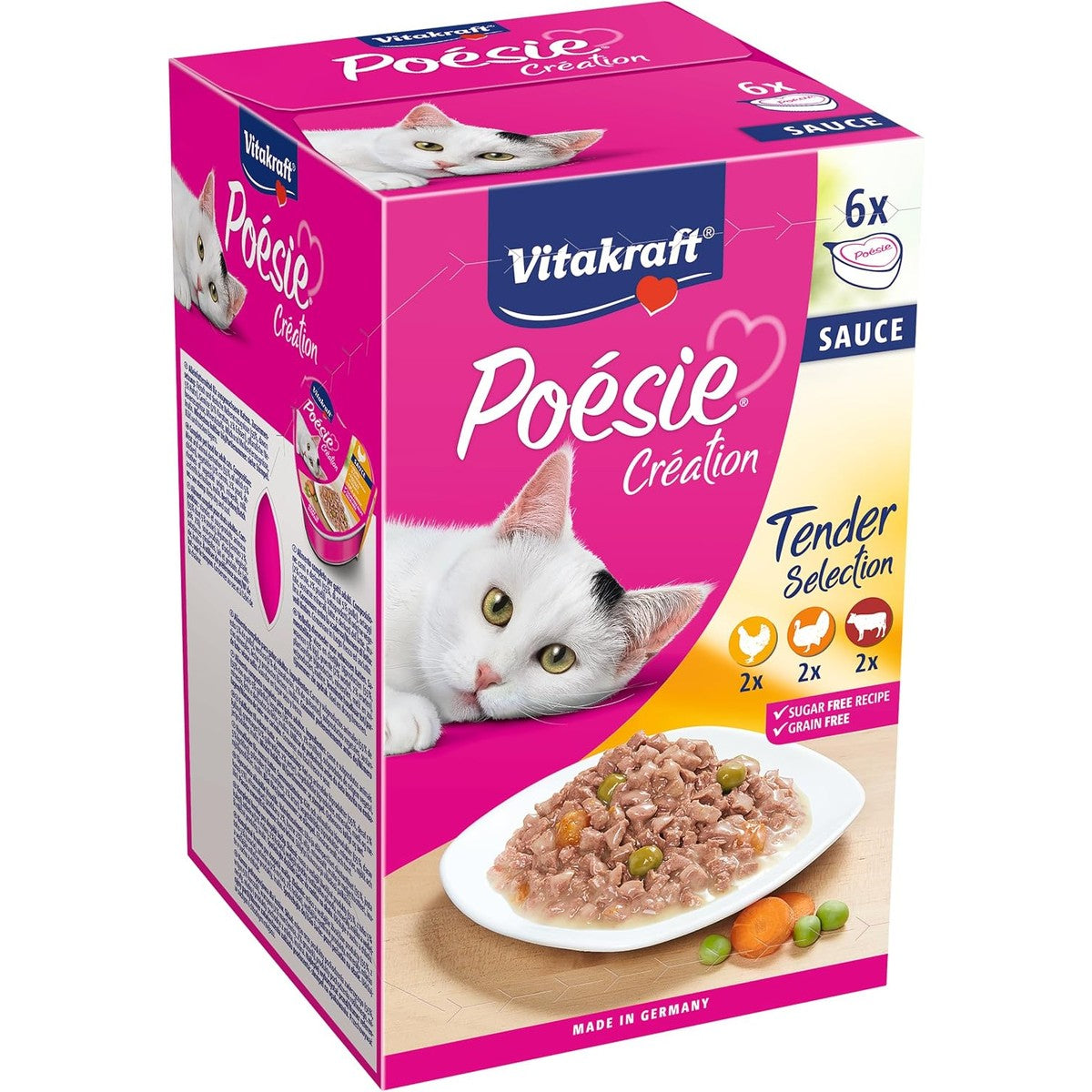 Vitakraft Poésie Création Tender Selection natvoer kattenvoer 6 x 85 g