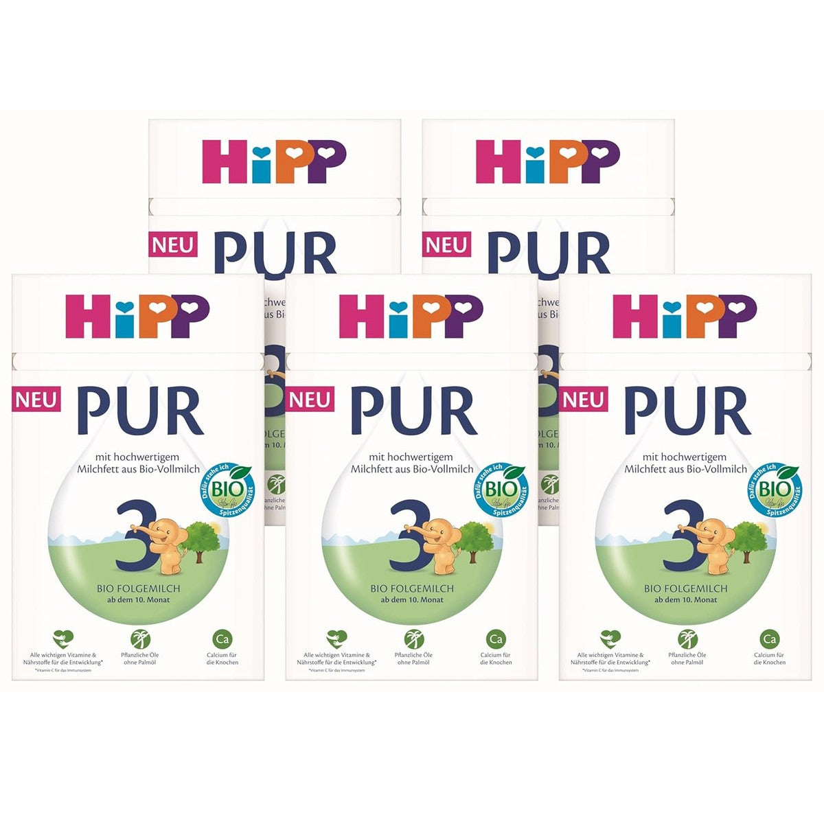 HiPP 3 PUR opvolgmelk 5 x 500 g – HiPP