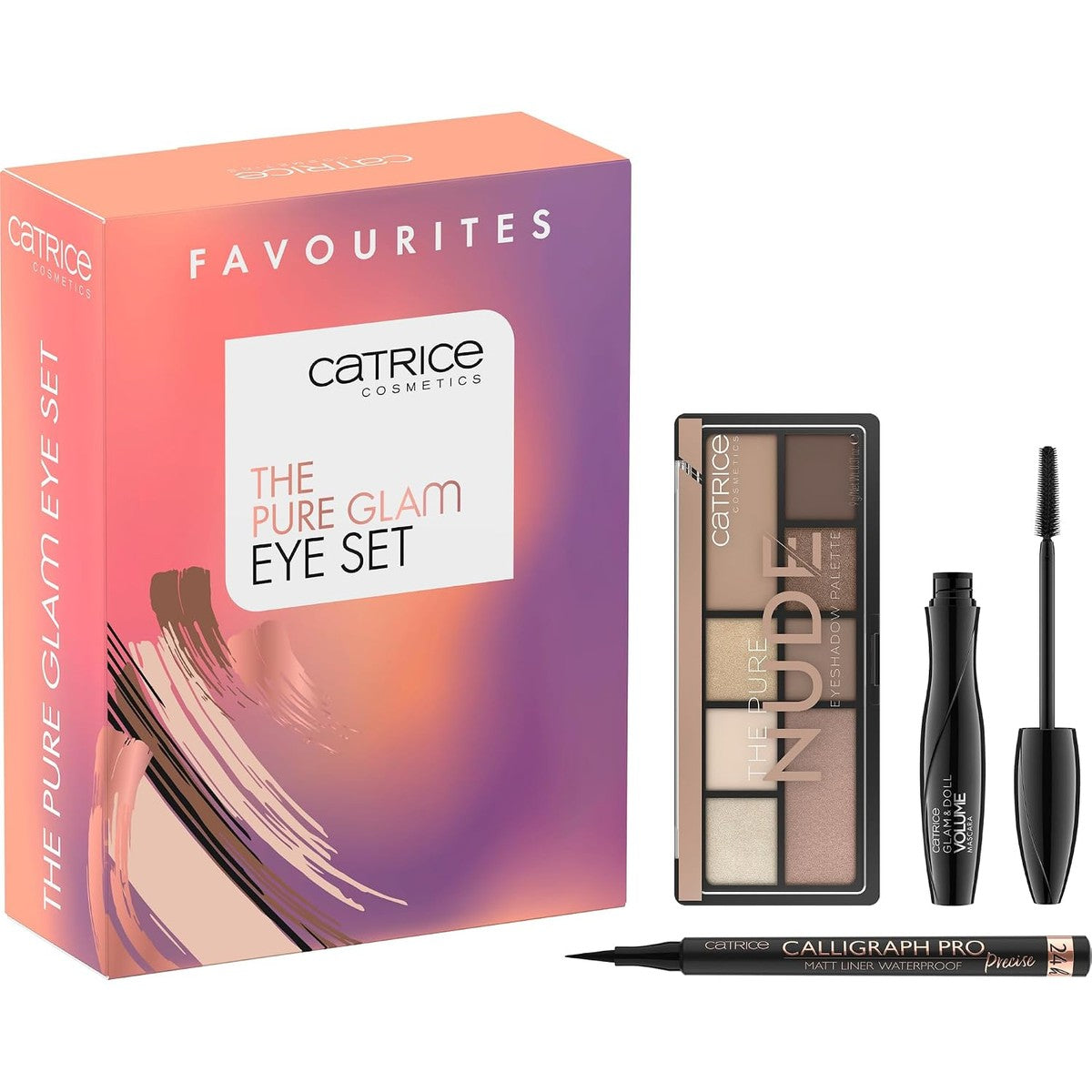 Catrice The Pure Glam Eye Set, mascara, meerkleurig, acetonvrij, veganistisch, zonder microplastic deeltjes, zonder alcohol, per stuk verpakt (3 stuks) – Catrice Cosmetics
