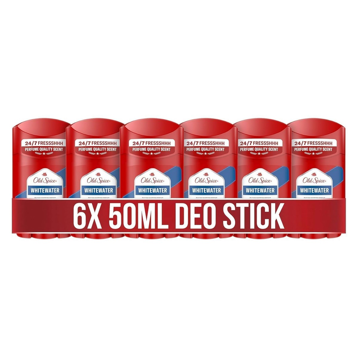 Old Spice Whitewater Deostick voor mannen 6 x 50 ml – Old Spice