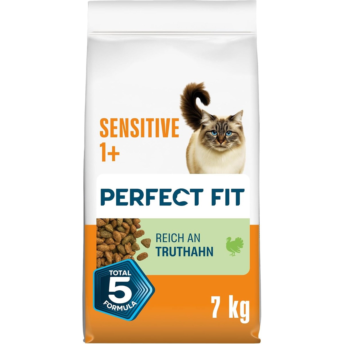 Perfect Fit Sensitive Adult 1+ droogvoer kat Kalkoen 7 kg