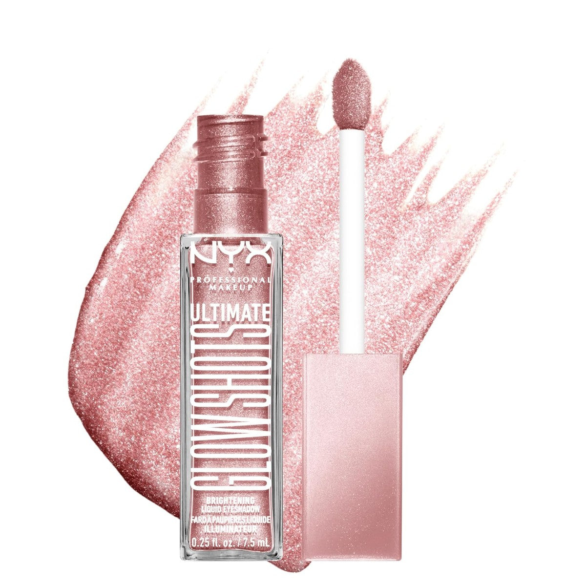 NYX Professional Makeup Vloeibare oogschaduw, 12 uur houdbaar, niet vlokkend en geen vallen, met vitamine C, Ultimate Glow Shots, grapefruit glow | Vloeibare oogschaduw geeft een glanzend effect, in grapefruit glow – NYX PROFESSIONAL MAKEUP