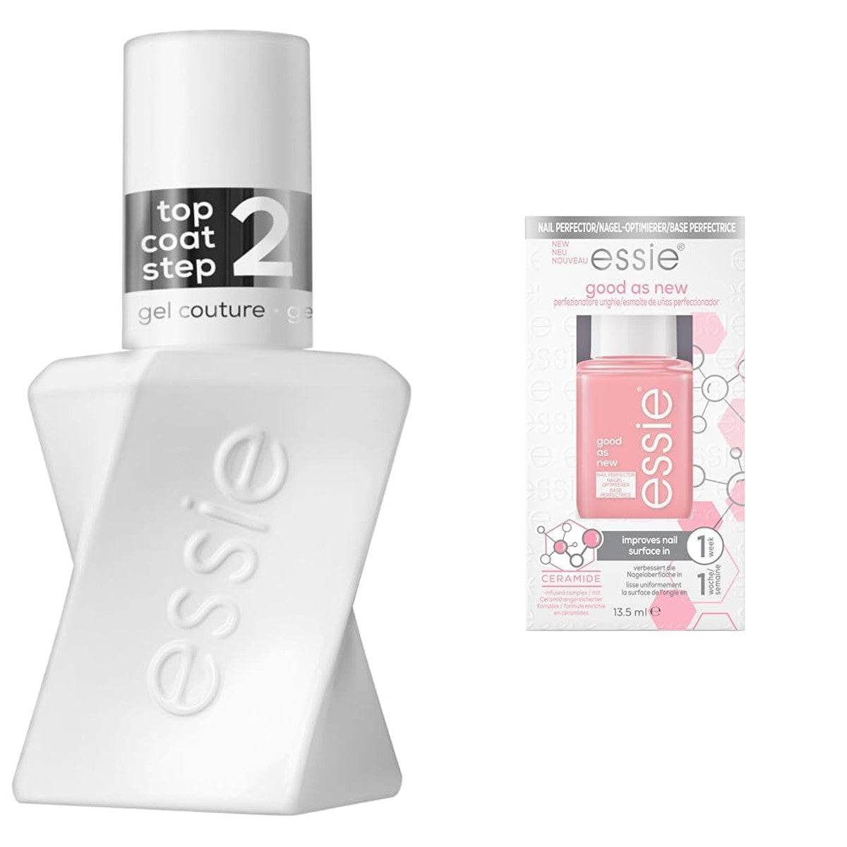 essie Gel Couture Top Coat & good as new set 2 x 13,5 ml
