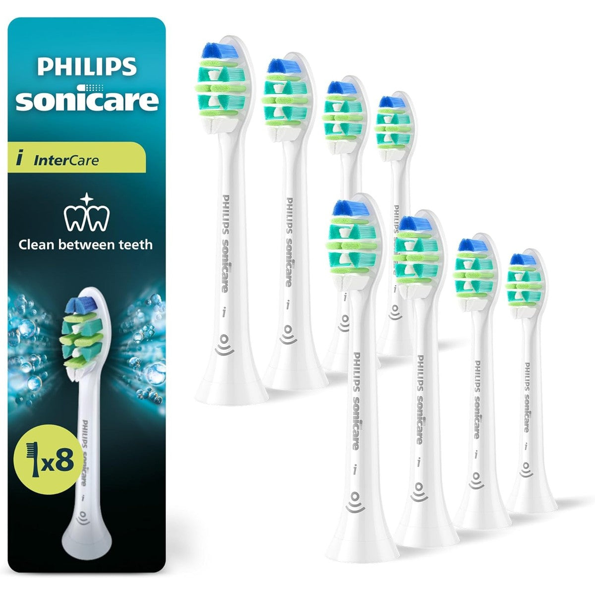 Philips Sonicare InterCare HX9008/87 Originele vervangende opzetborstels voor elektrische tandenborstels, wit, 8 stuks – PHILIPS