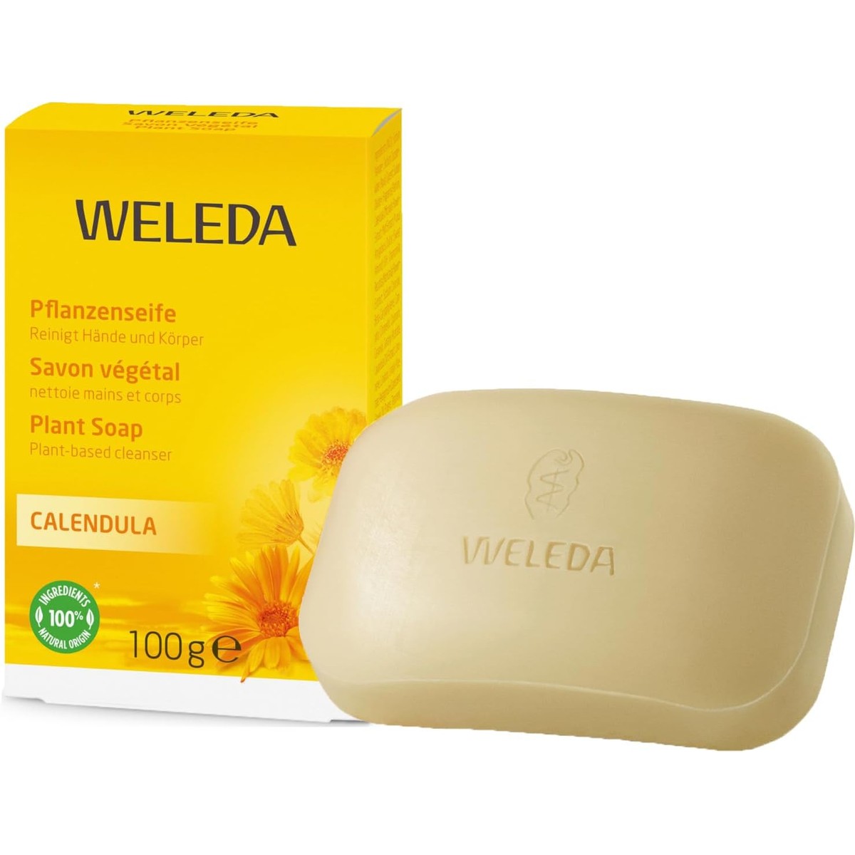 Weleda Calendula Plantaardige Zeep 100 g Gevoelige Huid