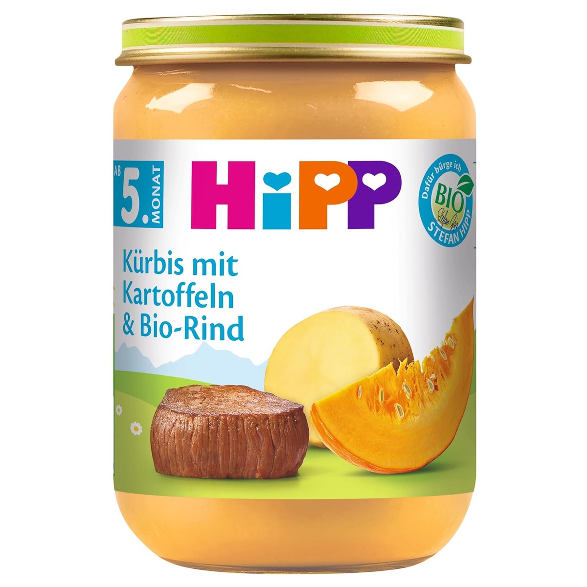 HiPP Pompoen met aardappelen en biologisch rundvlees 6 x 190 g – HiPP