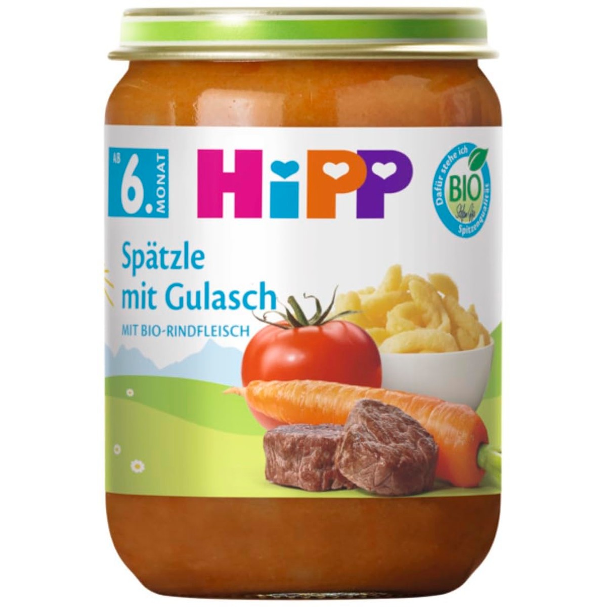 HiPP Biologische spätzle met goulash 6 x 190 g – HiPP