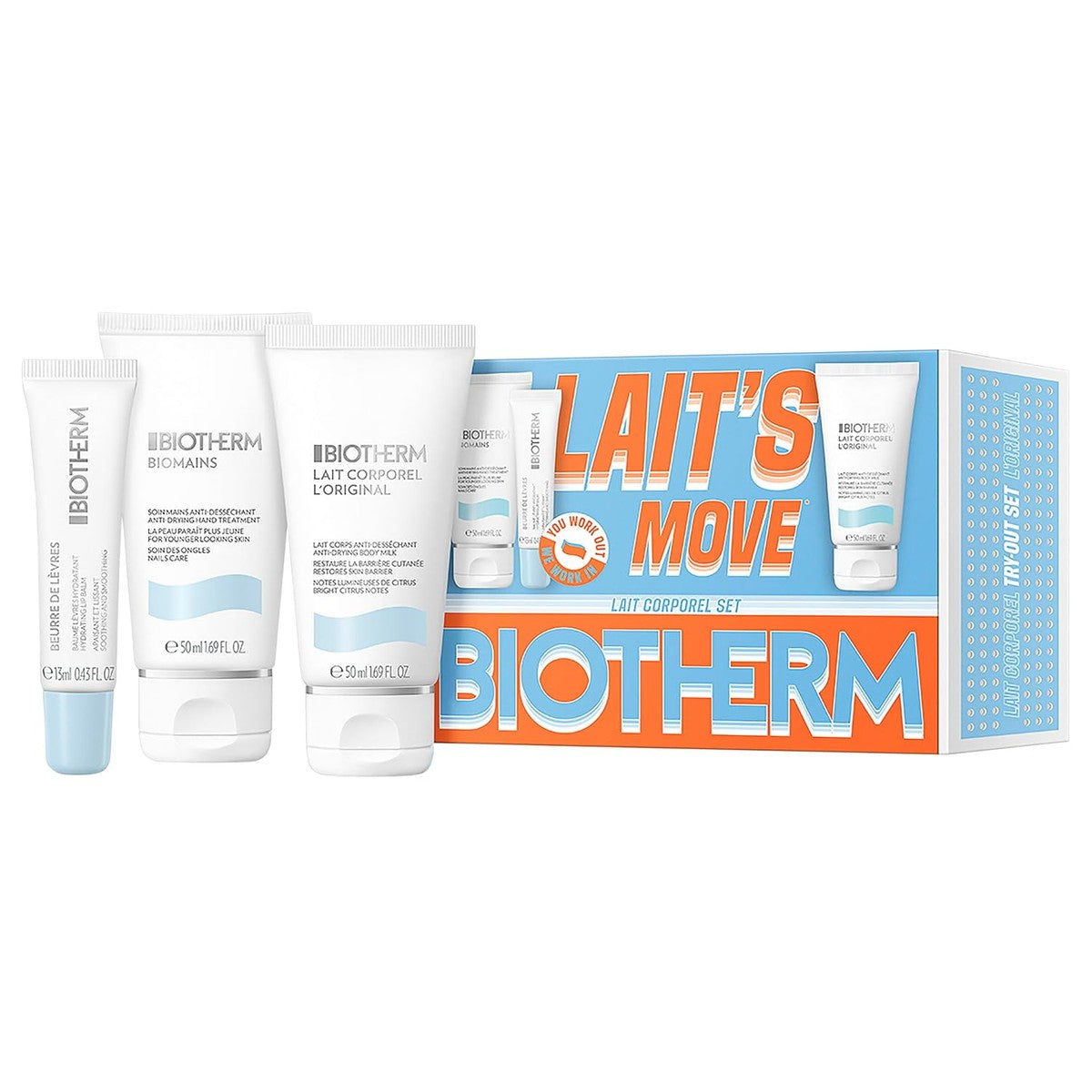Biotherm Lait Corporel Reisset voor de Droge Huid Reisformaat