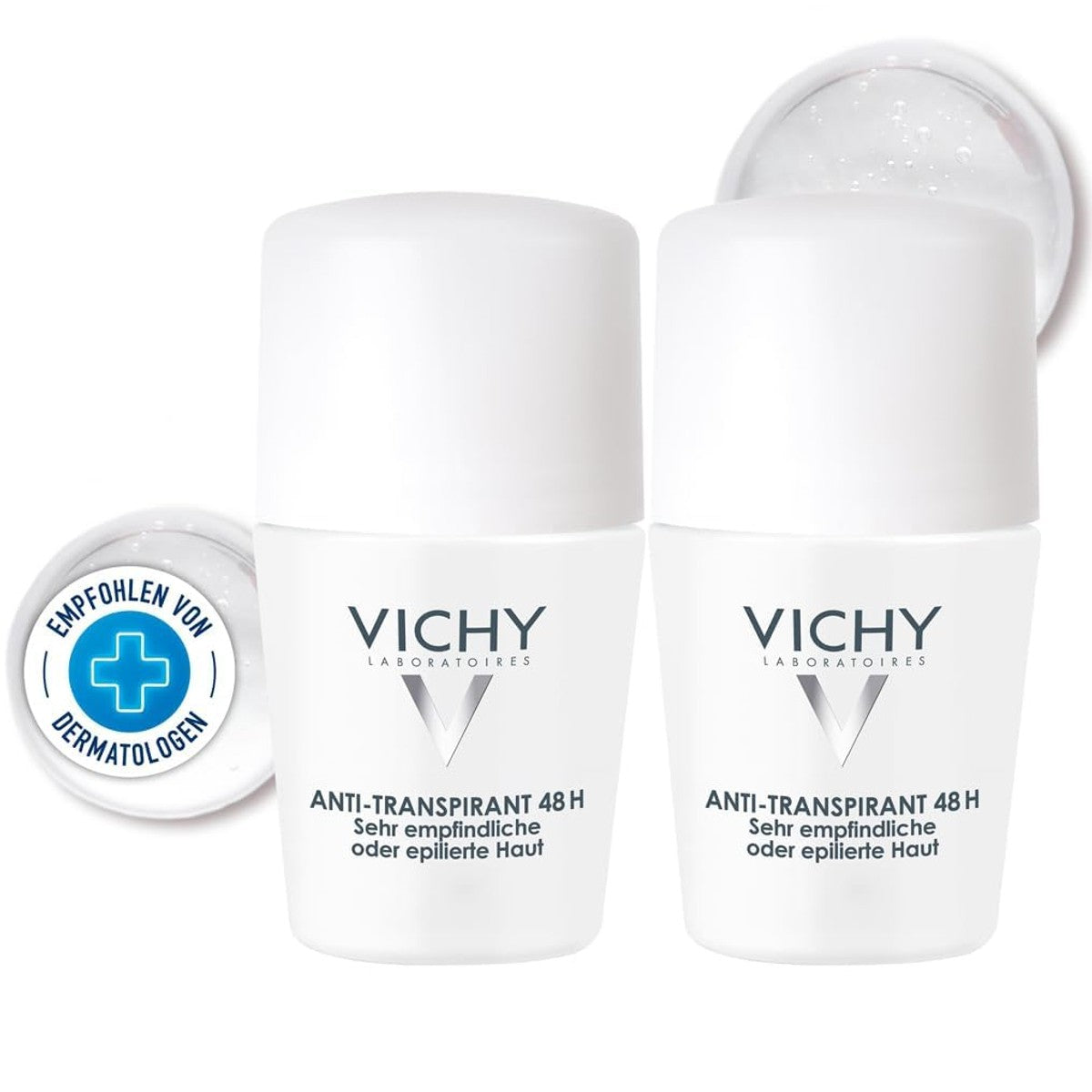 Vichy Anti-transpirant Roll-on voor Gevoelige Huid 2 x 50 ml