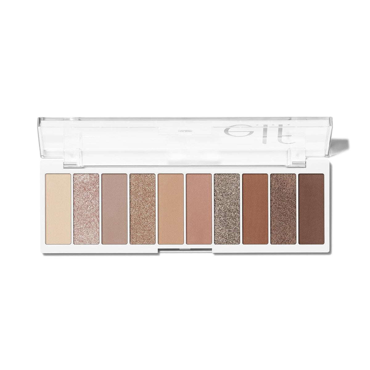 e.l.f. Perfect 10 oogschaduwpalet: Keep It Ethereal, ultragepigmenteerde oogschaduw, mat, glanzende en parelachtige afwerking, romige formule, gemakkelijk te mengen, veganistisch en dierproefvrij | Tien ultra-gepigmenteerde glinsterende en – e.l.f.