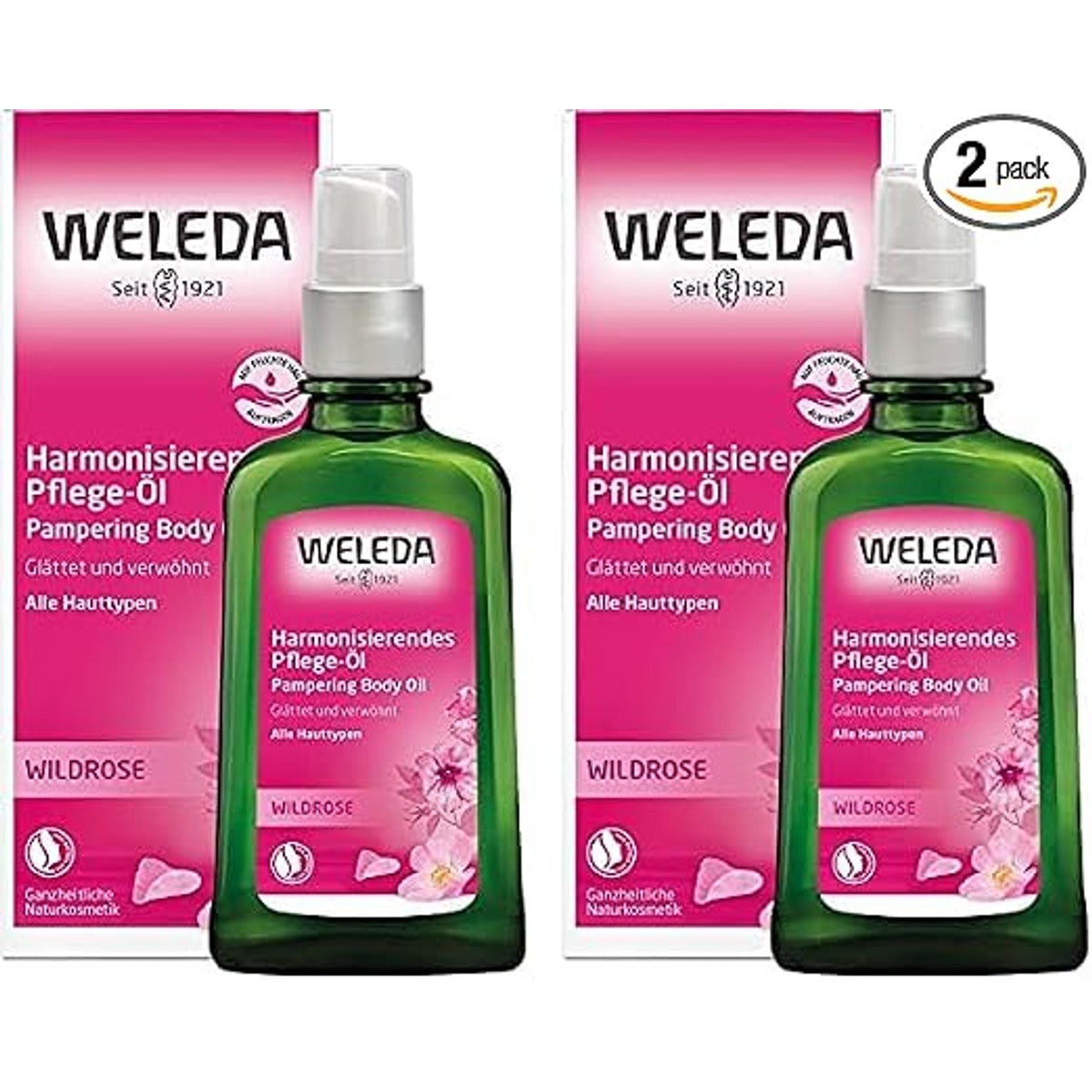 Weleda Biologische Wilde Roos Lichaamsolie 2 x 100 ml
