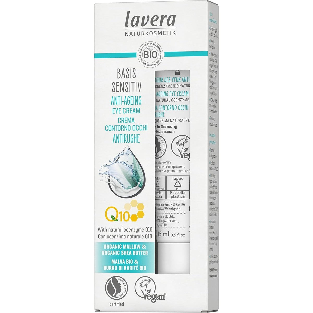 lavera Oogcrème Q10 Malve Sheaboter, 15 ml – lavera