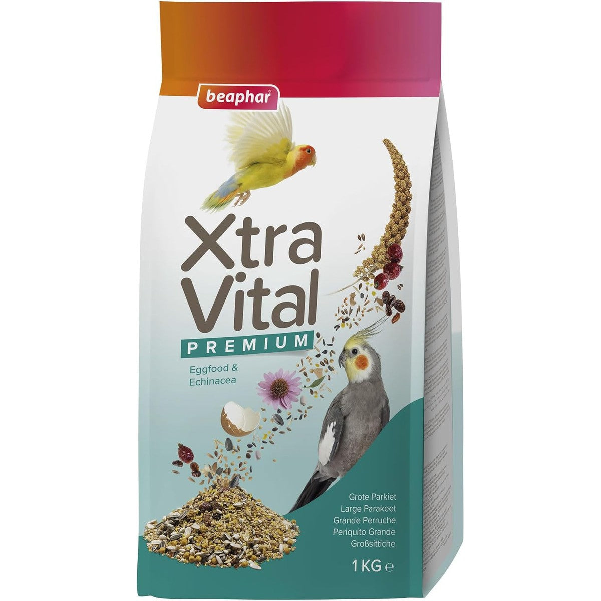 Beaphar - XtraVital grote parkiet - All-in-One premium voeding voor grote parkieten - 1 kg – beaphar