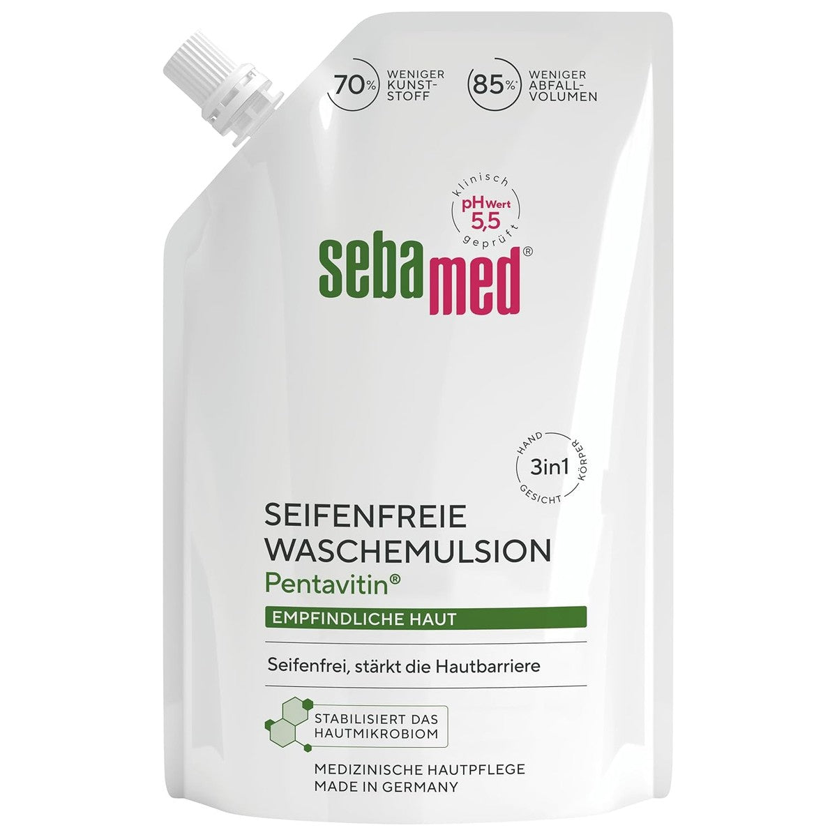 Sebamed Zeepvrije wasemulsie navulzak 400 ml – Sebamed