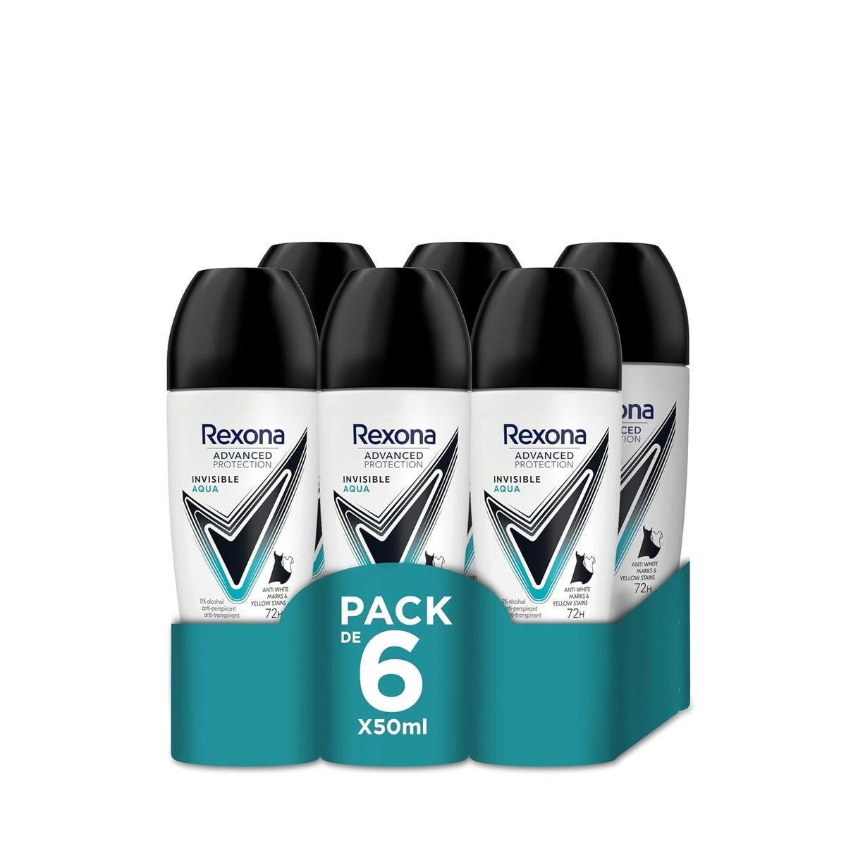 Rexona Invisible Aqua Advanced Protection 6 x 50 ml – Rexona
