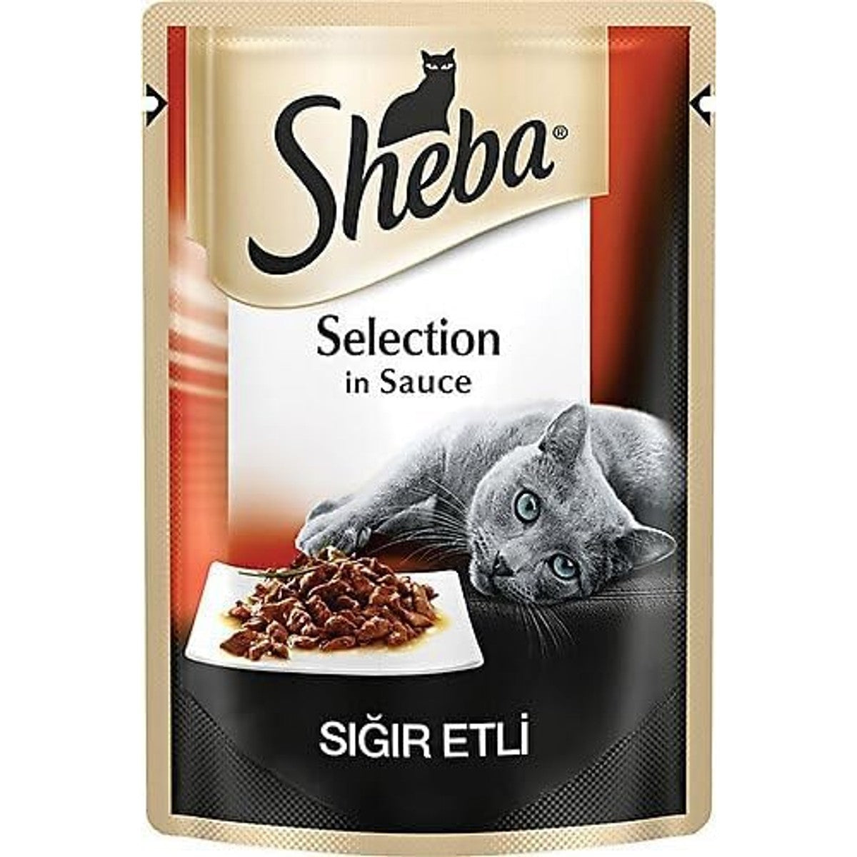 Sheba Saus Collection Lover natvoer kattenvoer rundvlees 85 g