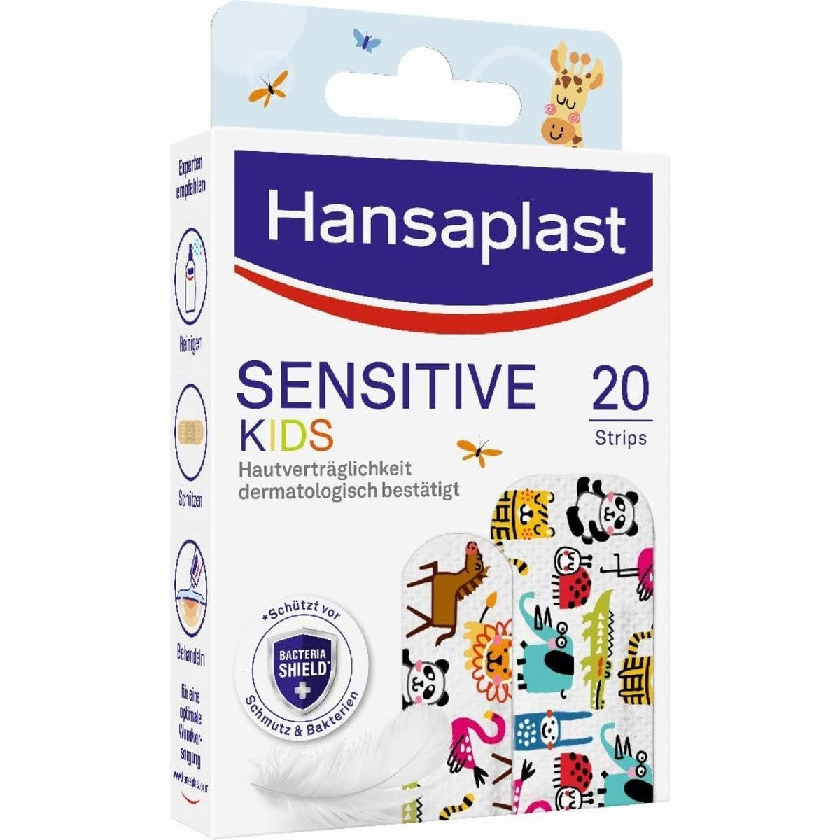 Hansaplast Kids Sensitive pleisters diermotieven 20 strips – Elastoplast