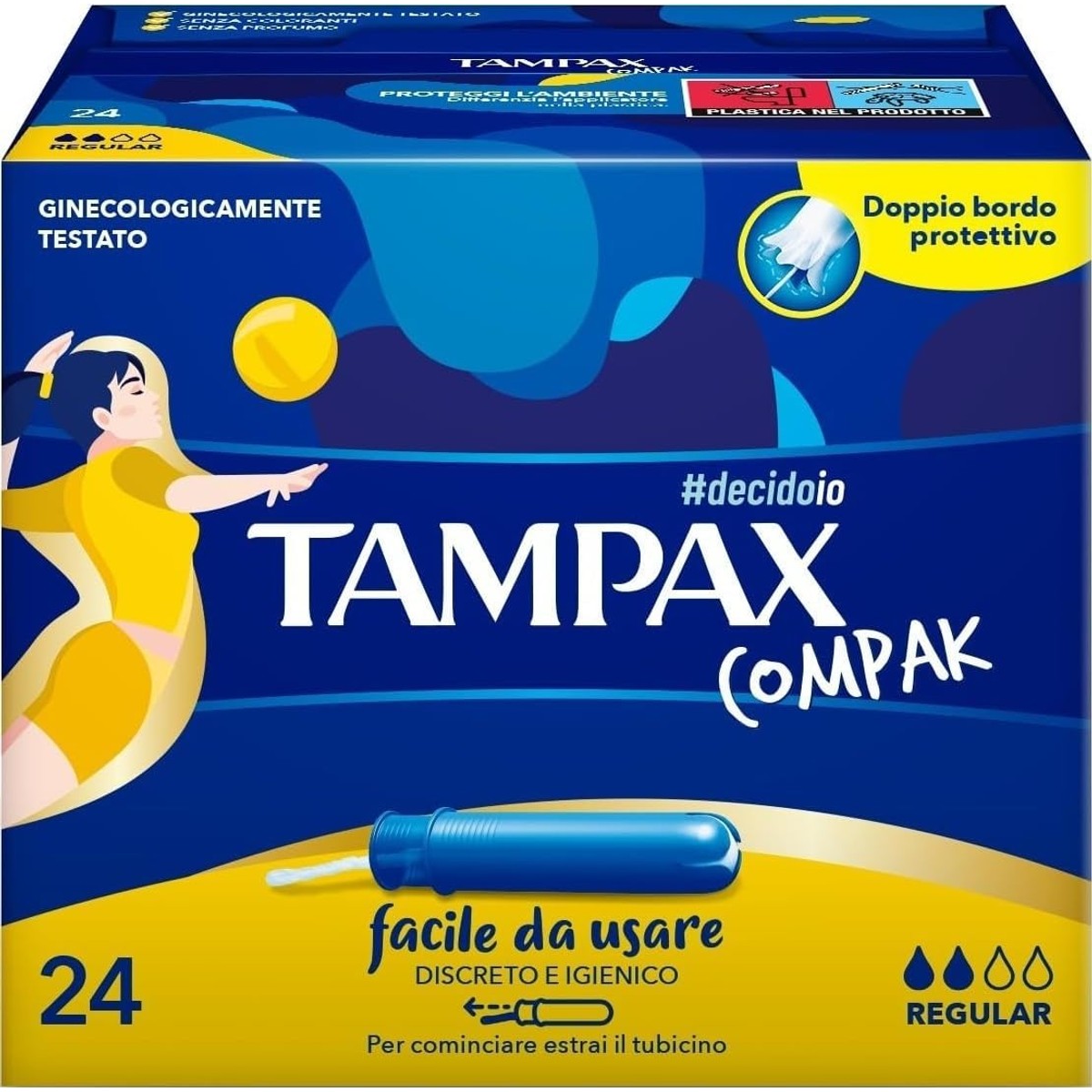 Tampax Compak Regular Tampons X 24 cm met applicator – Tampax