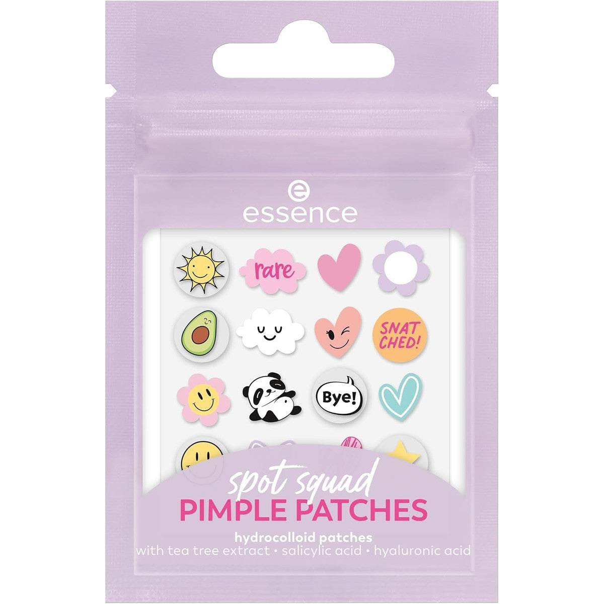 essence spot squad PIMPLE PATCHES meerkleurig verzorgend dekkend 32 stuks | Kalmerend, verzorgend, dekkend, beschermend, anti-puistjes – Essence Cosmetics