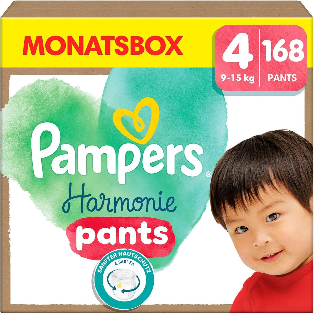 Pampers Harmonie Pants maat 4, 168 luiers – Pampers