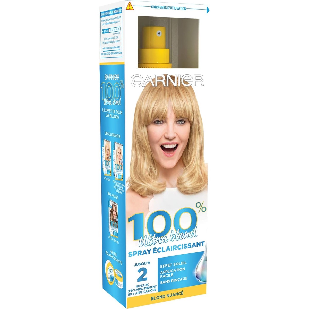 Garnier 100% Ultra Blonde Lichtingsspray Crystal Sun 125 ml – Garnier