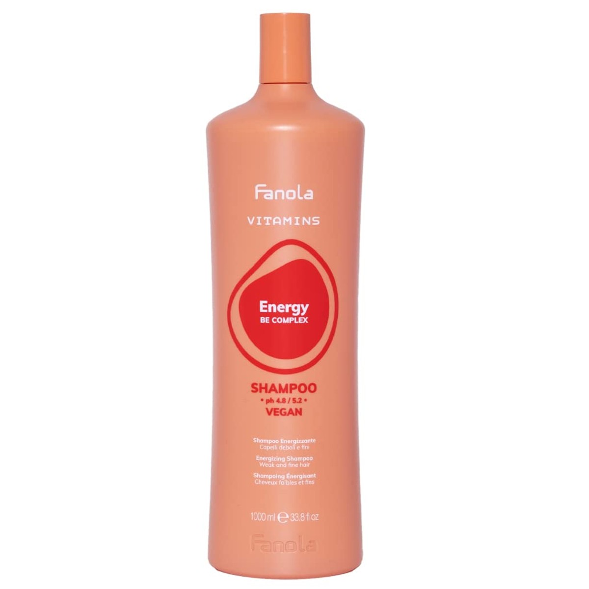 Fanola Vitamins, Shampoo Energizzante, 1000 ml