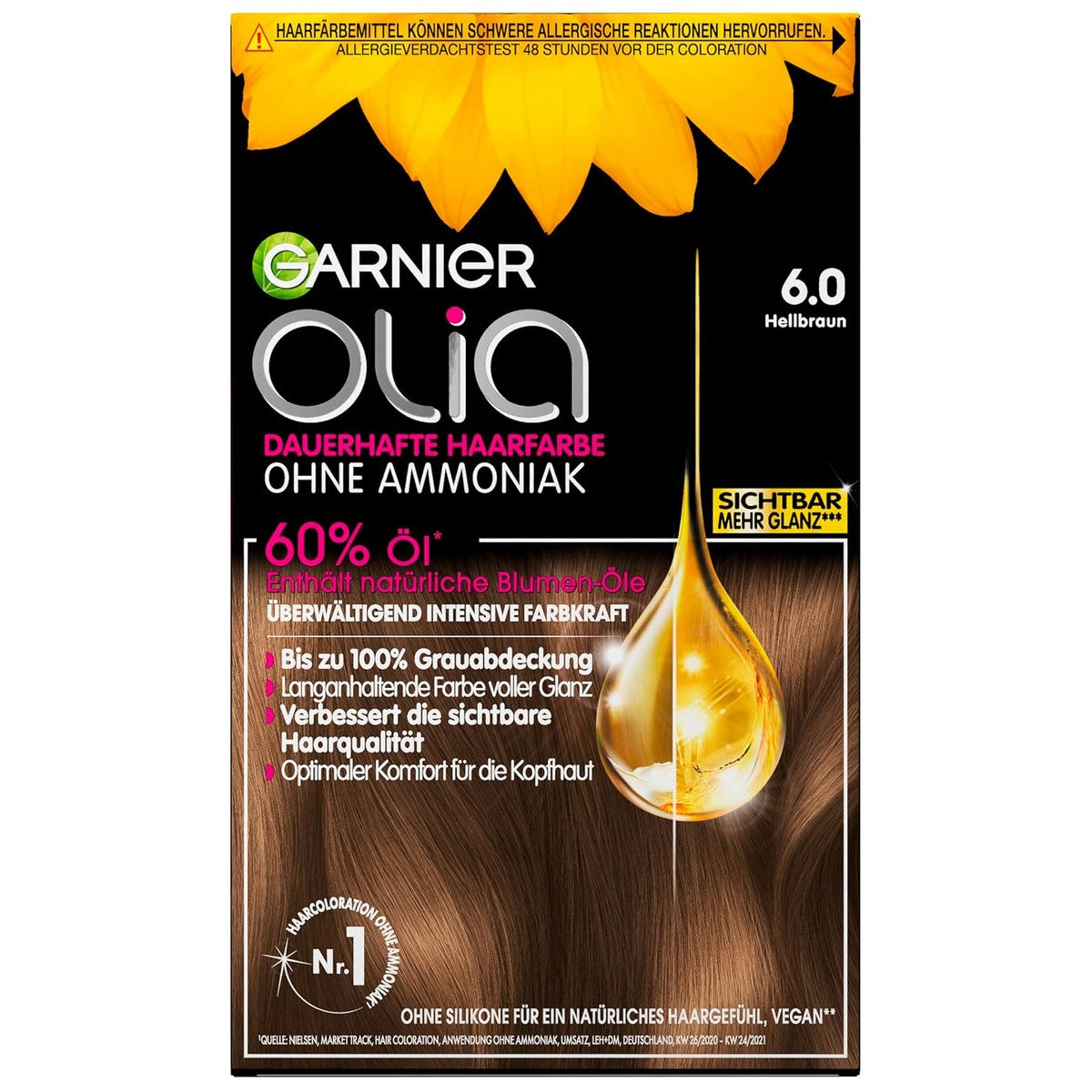 Garnier Olia 6.0 Lichtbruin Verpakking van 3 – Garnier