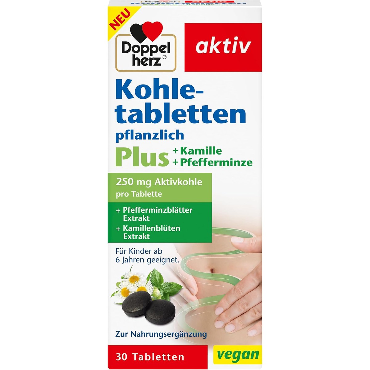 Doppelherz Kooltabletten Plus plantaardig + kamille + pepermunt – Doppelherz