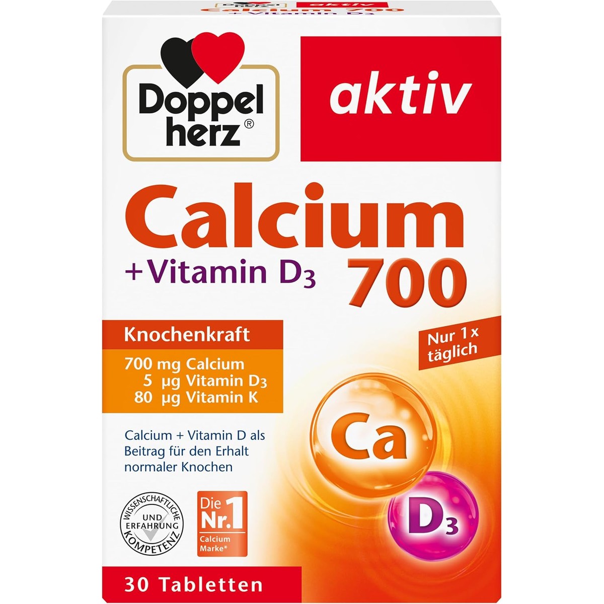 Doppelherz Calcium 700 + vitamine D3 – Doppelherz