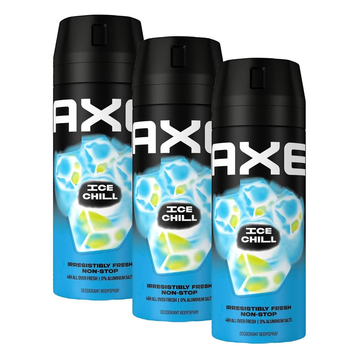 Axe Bodyspray Ice Chill Deo zonder aluminium 3 x 150 ml – Axe