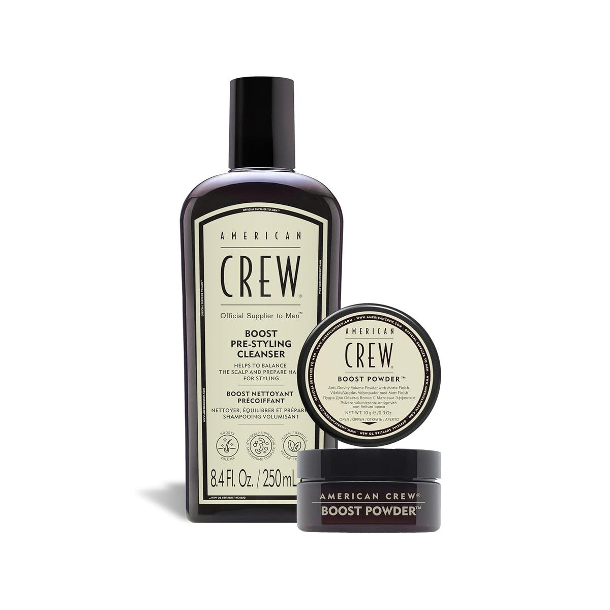 American Crew Boost Pre-Styling Shampoo 250 ml & Boost Poeder 10 g