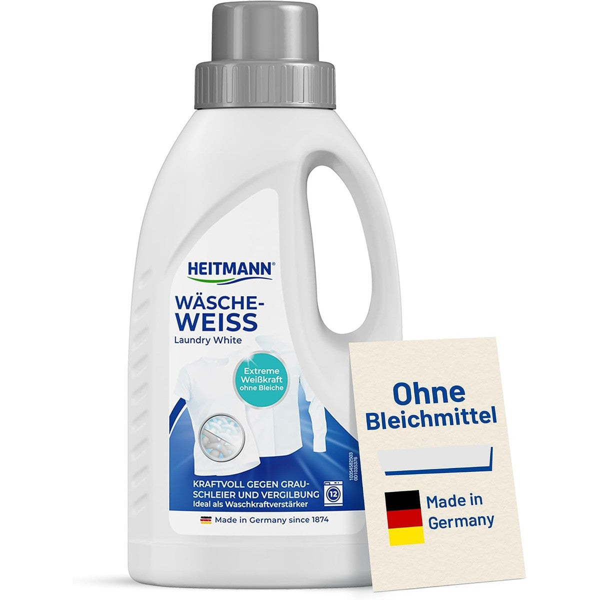 HEITMANN Waswit Vloeibare Witte Kracht 500 ml – HEITMANN