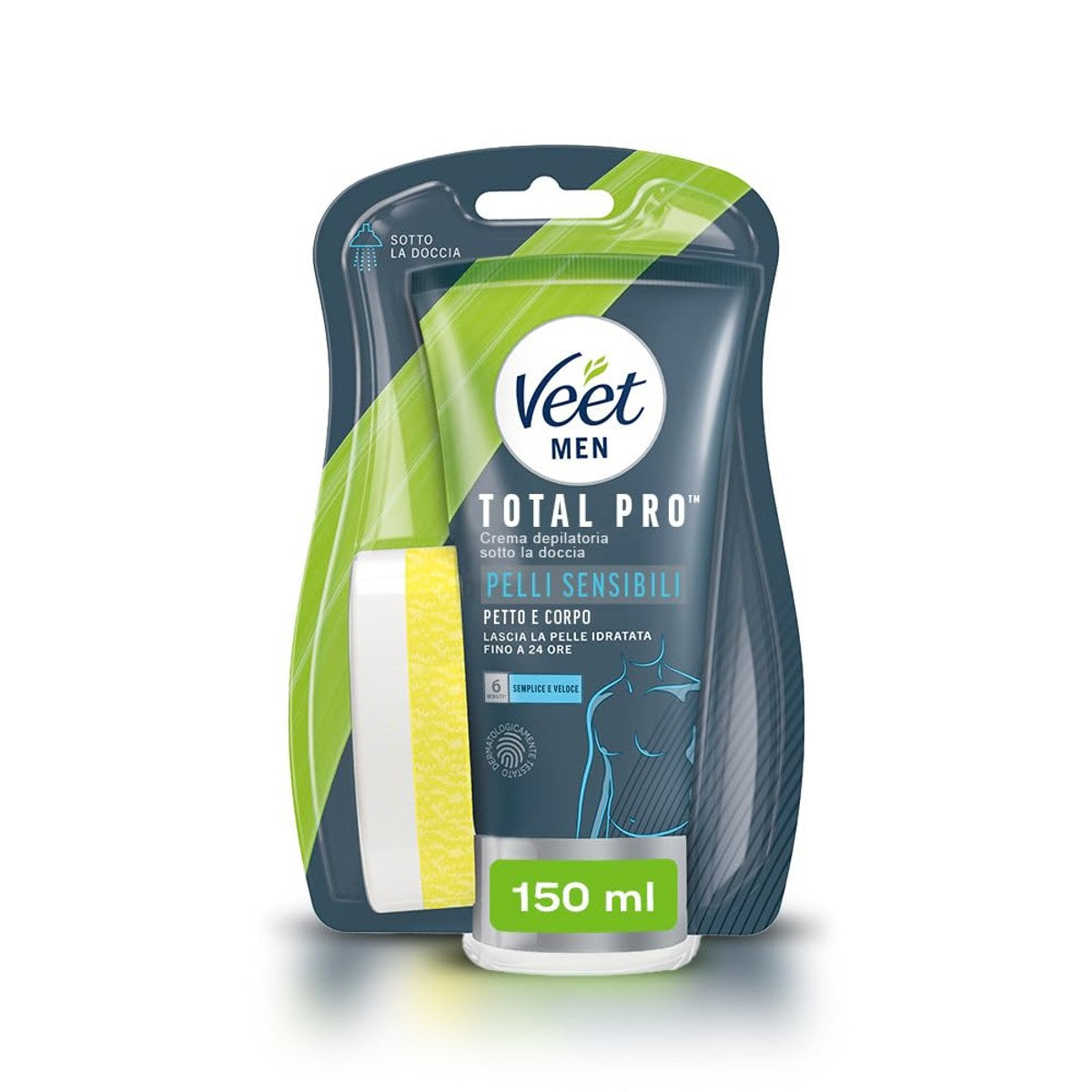 Veet Men ontharingscrème gevoelige huid 150 ml – Veet