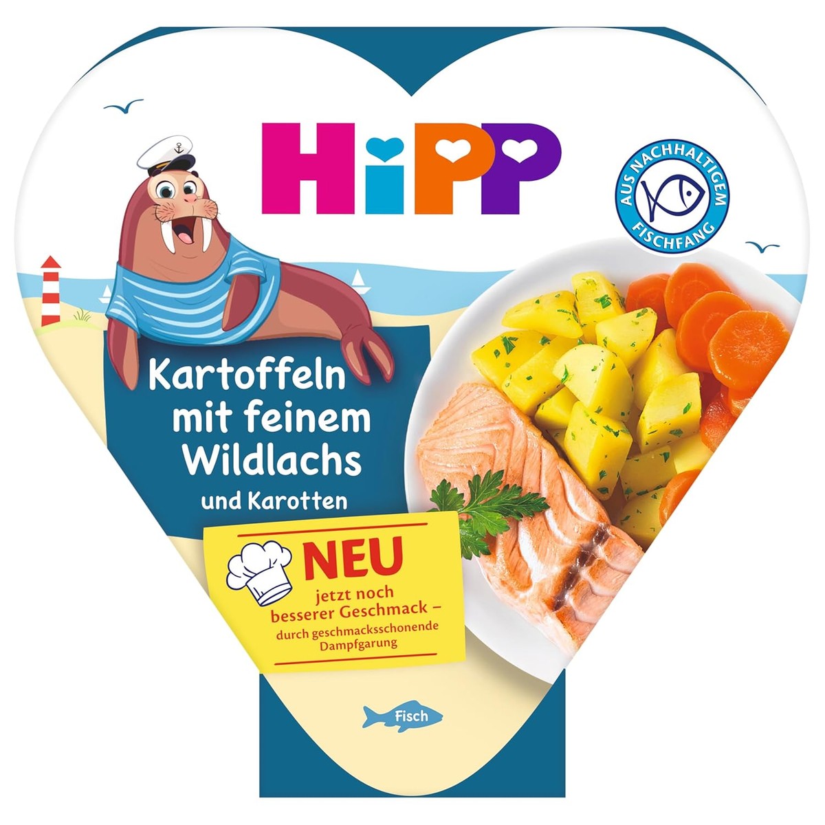 HiPP Aardappelen met fijne wilde zalm en wortelen 6 x 250 g – HiPP