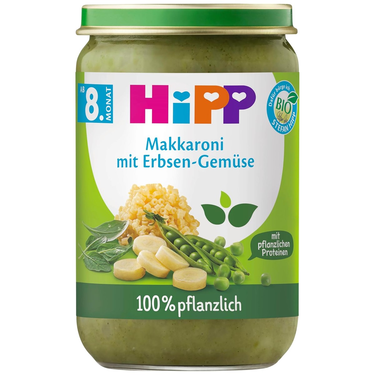 HiPP Biologische macaroni met erwtengroenten, 220 g, 6 stuks – HiPP