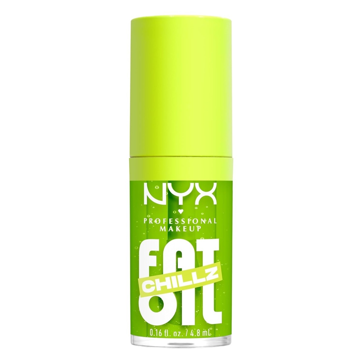 NYX Professional Makeup Fat Oil Chillz, Kiwi Freezie – ijzig glinsterende lipgloss met verkoelend effect op de lippen, 4,8 ml – NYX PROFESSIONAL MAKEUP