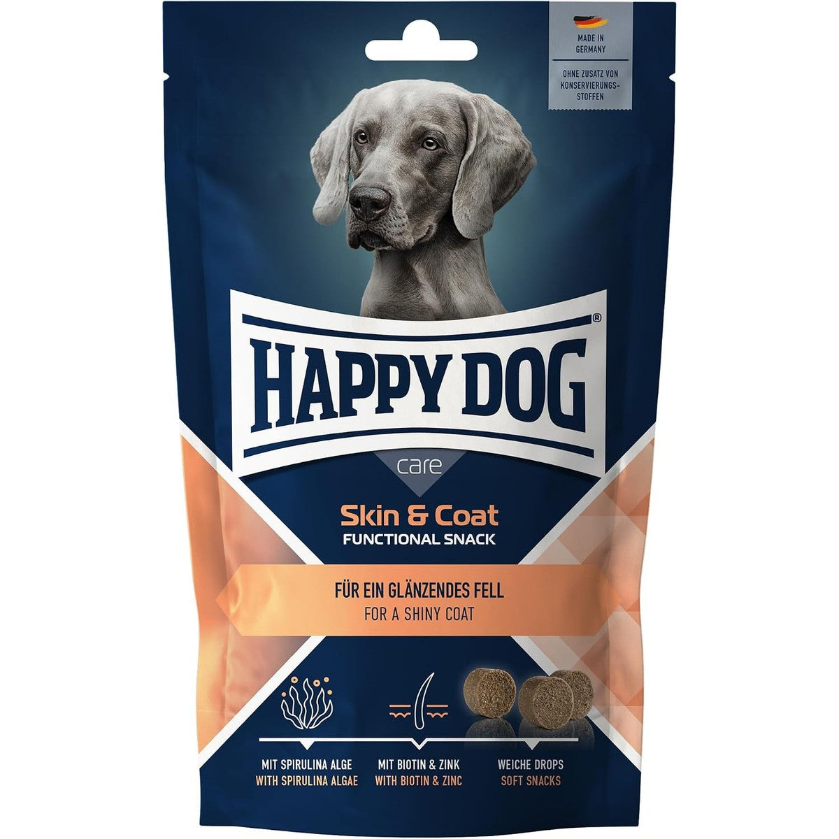 Happy Dog Care Snack Skin & Coat 100 g – Happy Dog