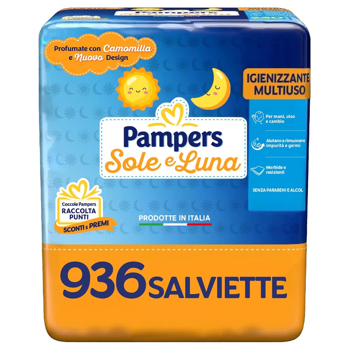 Pampers Doeken zon en maan met kamille, 936 doekjes – Pampers
