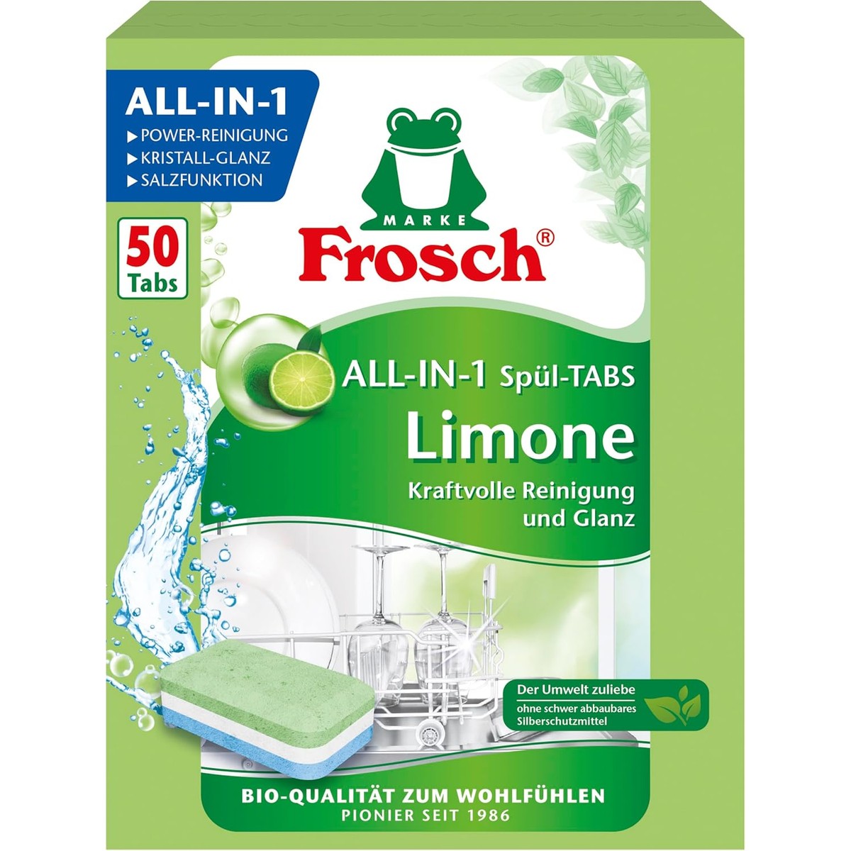 FROSCH Limonen Vaatwastabletjes 50 stuks – FROSCH
