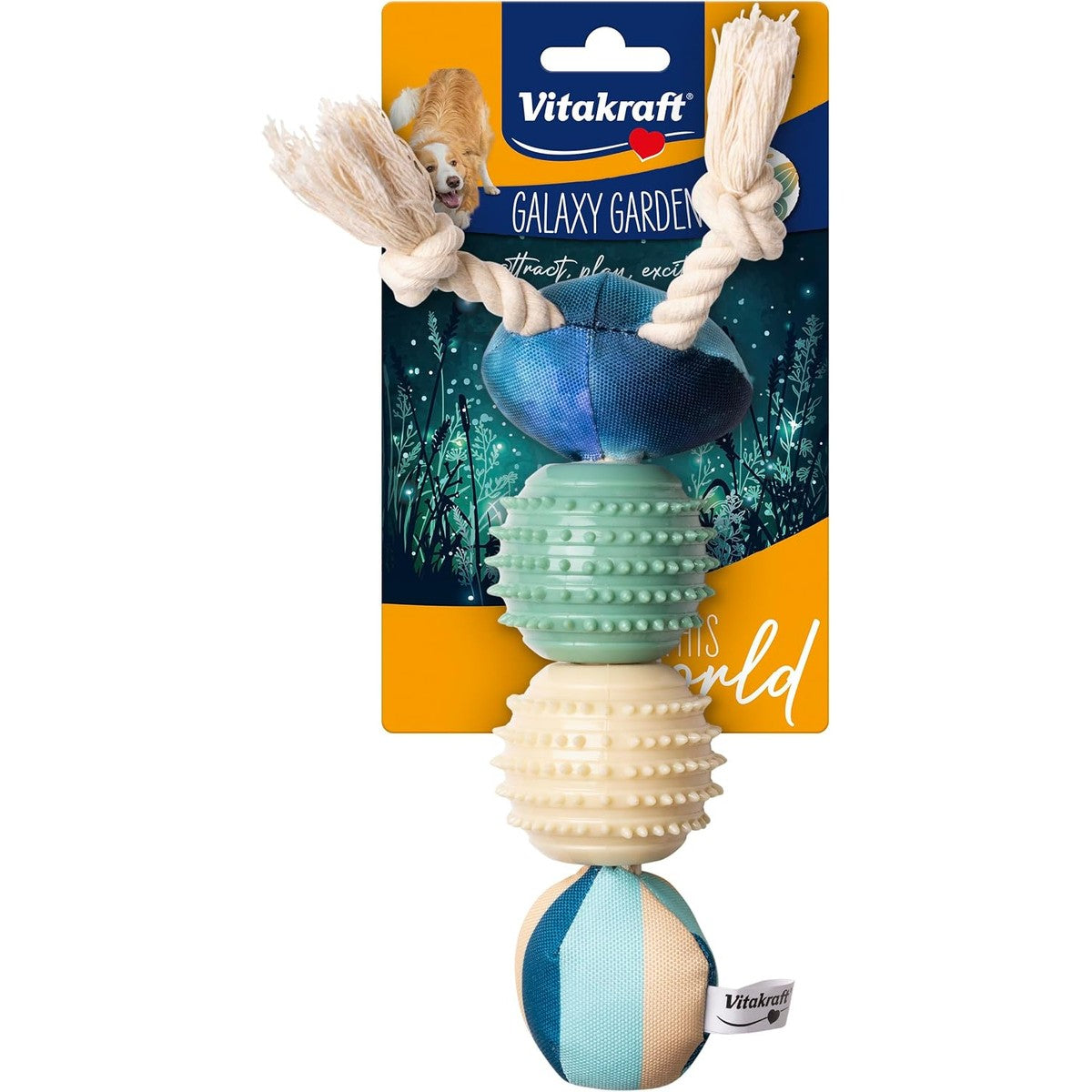 Vitakraft Galaxy Garden Rups hondenspeelgoed 20 cm