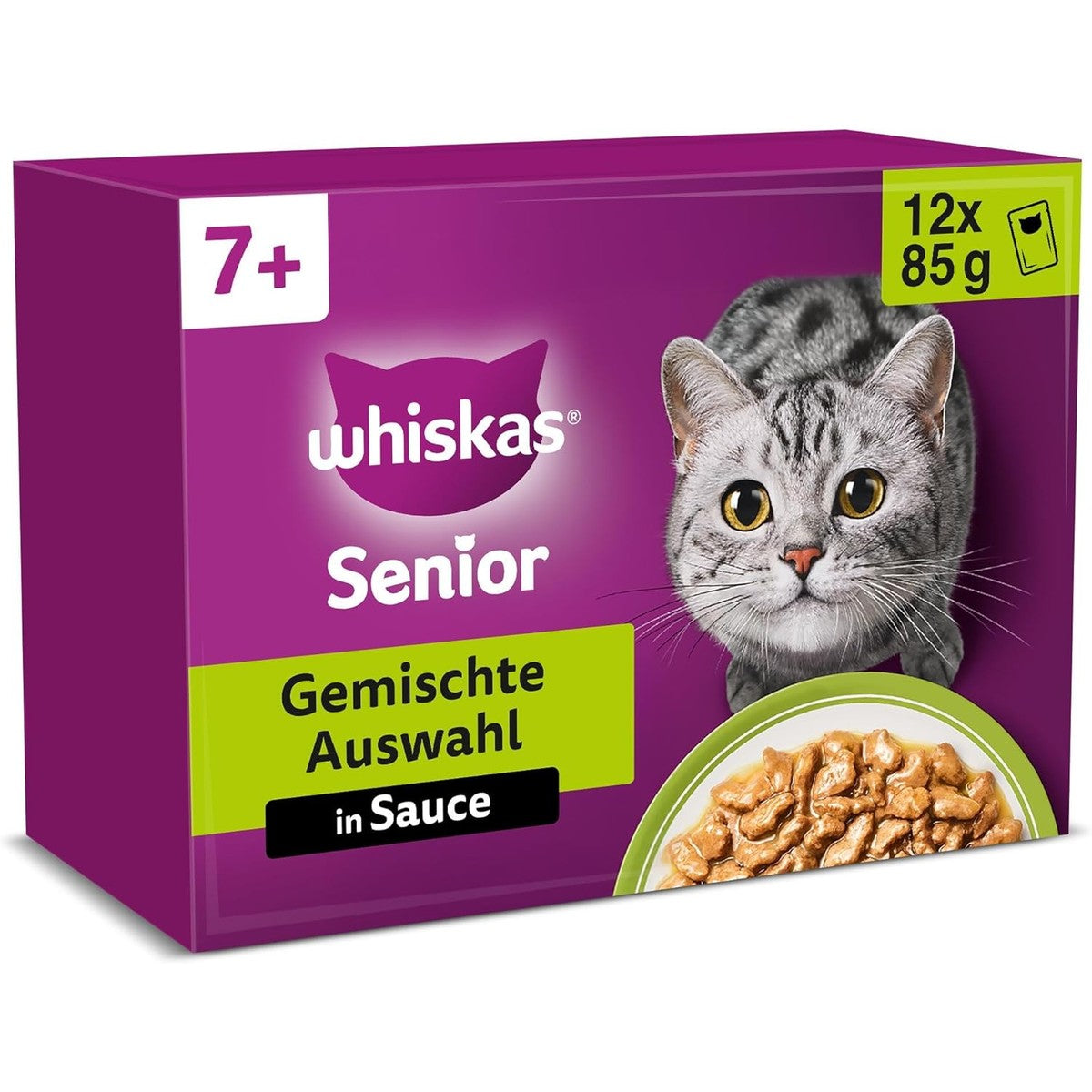 Whiskas Senior 7+ natvoer kattenvoer gemengde selectie 48 x 85 g