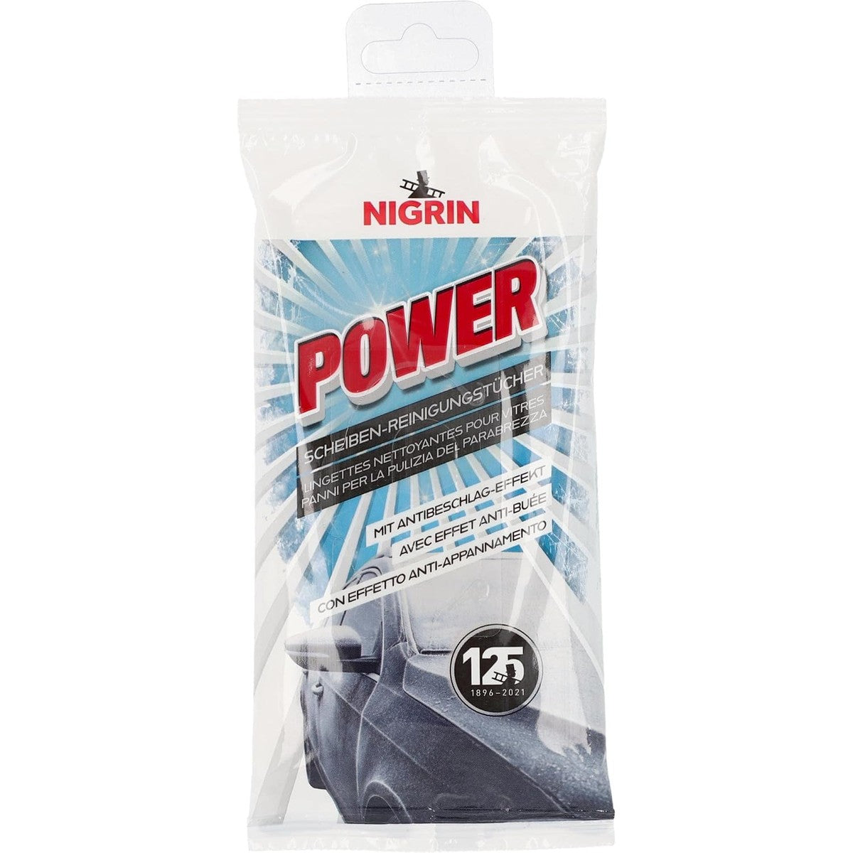 NIGRIN Power ruitenreinigingsdoekjes 20 stuks