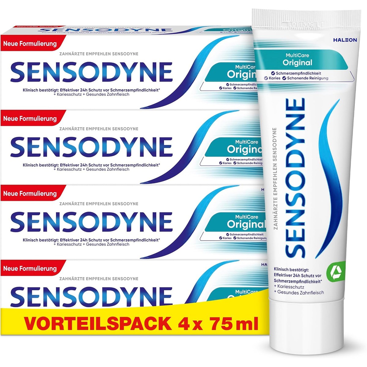 Sensodyne MultiCare Original Tandpasta 4 x 75 ml – Sensodyne