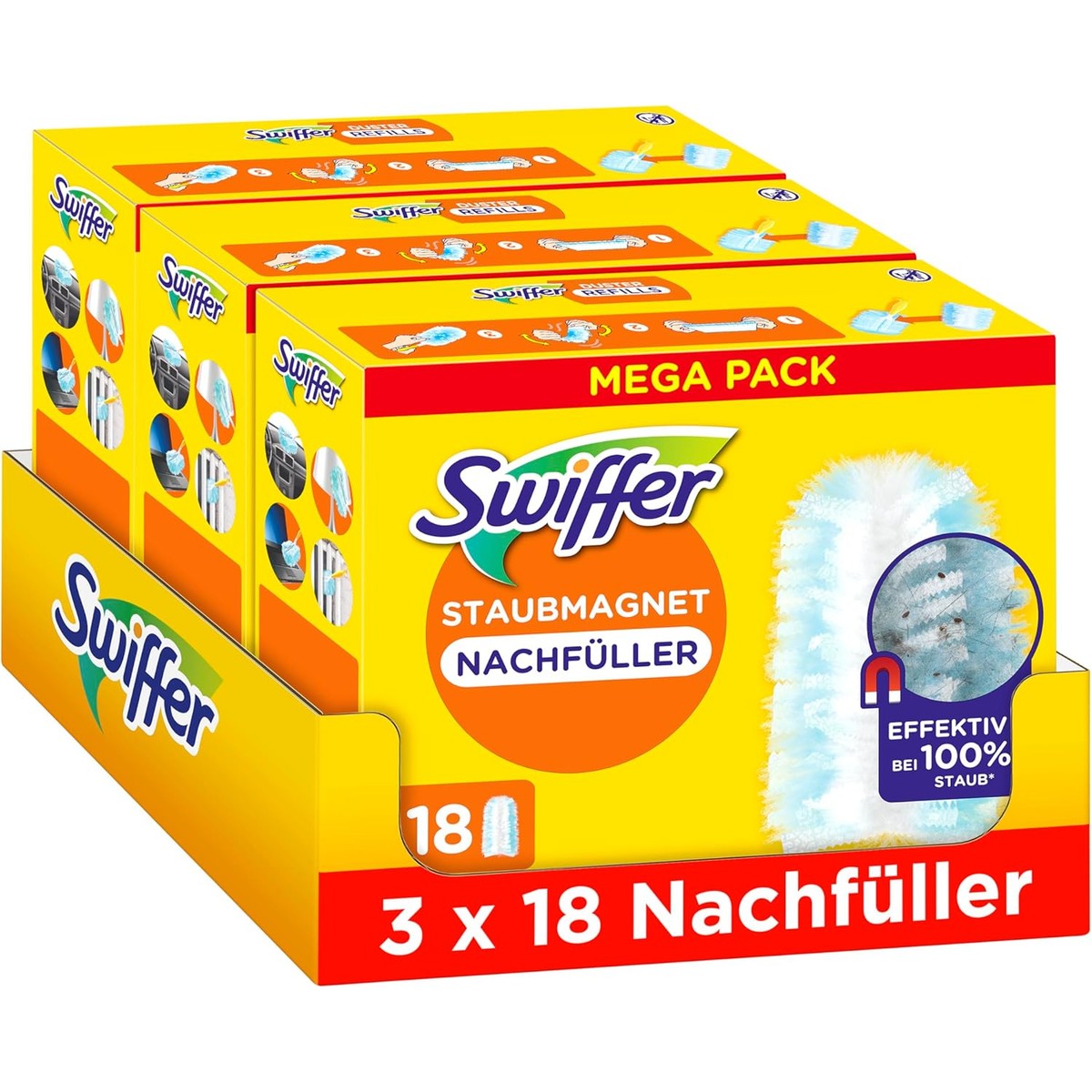 Swiffer Stofmagneet navuldoeken Clean & Fresh 54 doekjes – Swiffer