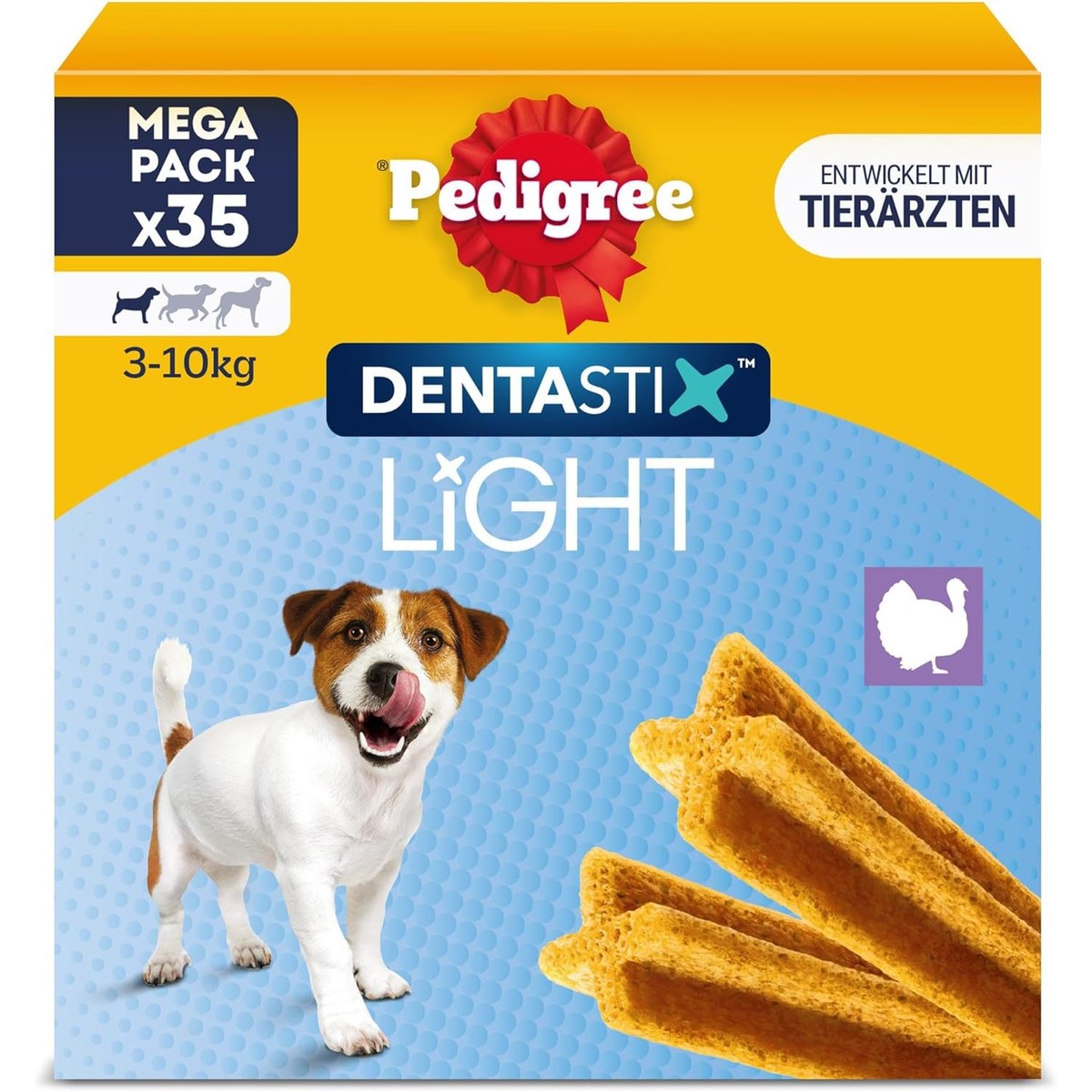 PEDIGREE DENTASTIX Light Multipack voor kleine honden, 5 x 7 stuks – Pedigree