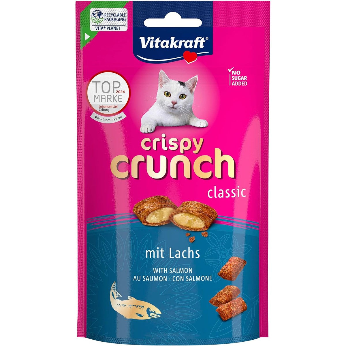 Vitakraft Crispy Crunch kattensnack zalm