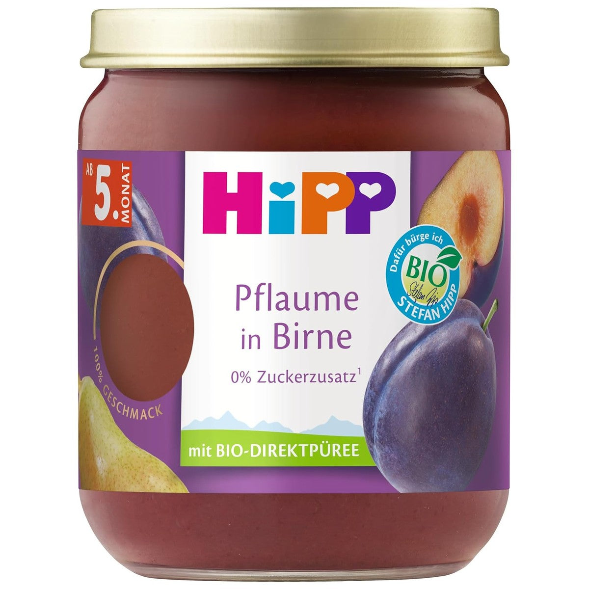HiPP Biologische pruim in peer 6 x 160 g – HiPP