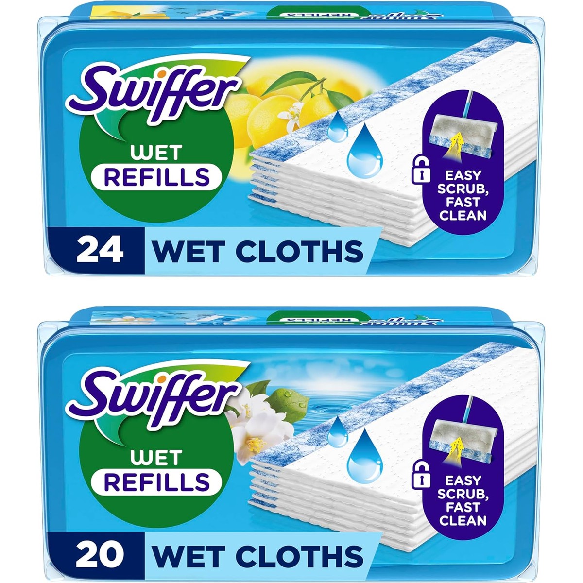 Swiffer Vloerwisser navulling Wet 44 vochtige doekjes – Swiffer