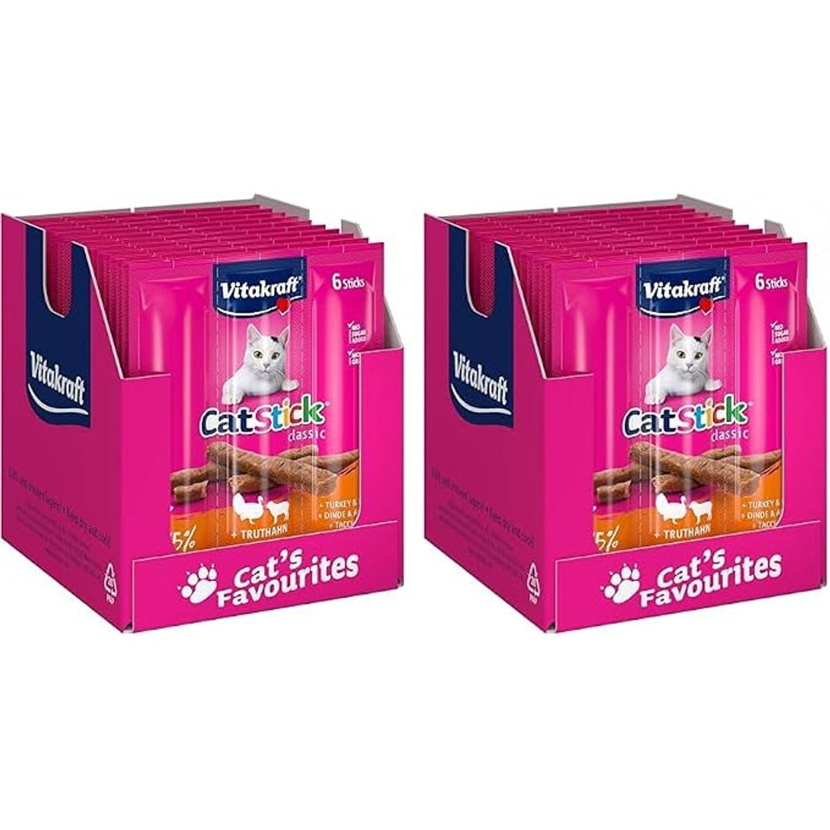 Vitakraft Crispy Crunch kattensnack gevogelte 2 x 60 g